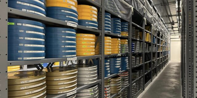 the Academy Film Archives storage of films.