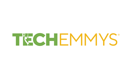 Tech Emmy's Logo in gold and green.